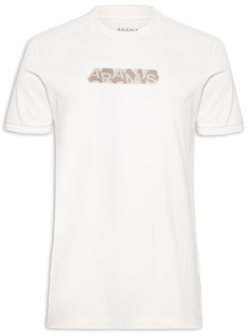 Camiseta Masculina Estampada em Algodão - Branco Camiseta Masculina Estampada em Algodão - Branco