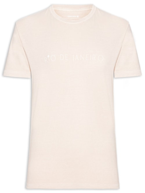 Camiseta Masculina Manga Curta Gola Careca Stone Rio - Rosa Camiseta Masculina Manga Curta Gola Careca Stone Rio - Rosa