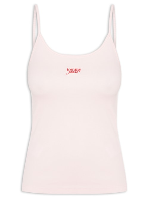 Regata Feminina Script Strappy Top - Rosa Regata Feminina Script Strappy Top - Rosa