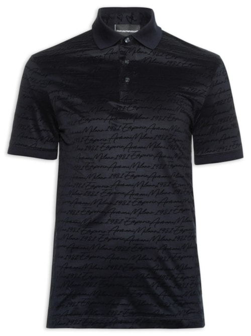 Polo Masculina Assinatura - Azul Polo Masculina Assinatura - Azul