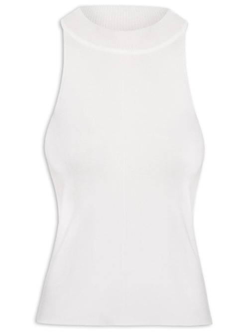 Regata Feminina Em Tricot - Off White Regata Feminina Em Tricot - Off White