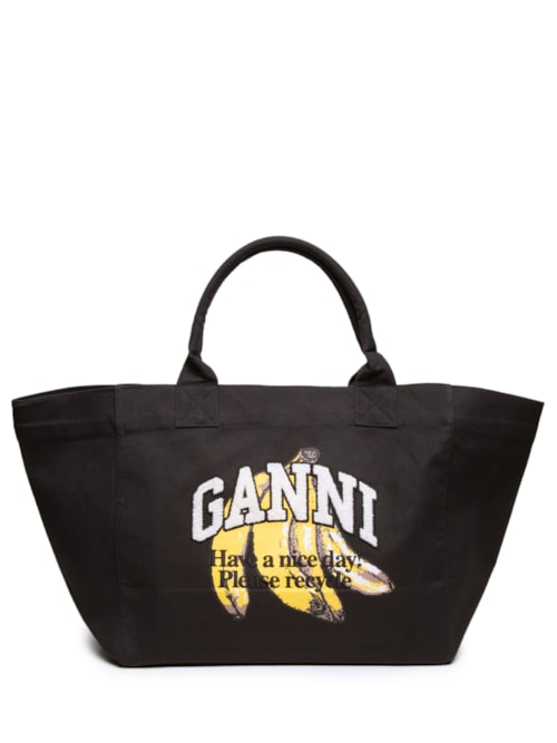 Bolsa Feminina Shopper XXL Banana Print - Preto Bolsa Feminina Shopper XXL Banana Print - Preto