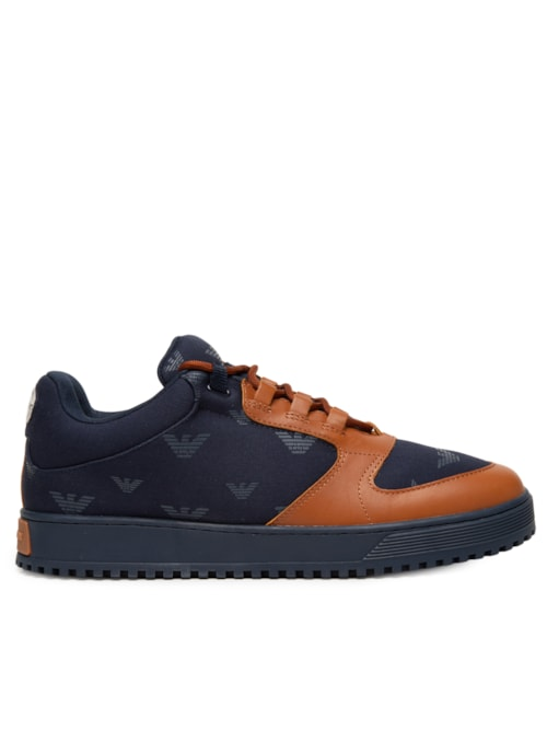 Tênis Masculino Casual Bicolor EA - Azul Tênis Masculino Casual Bicolor EA - Azul
