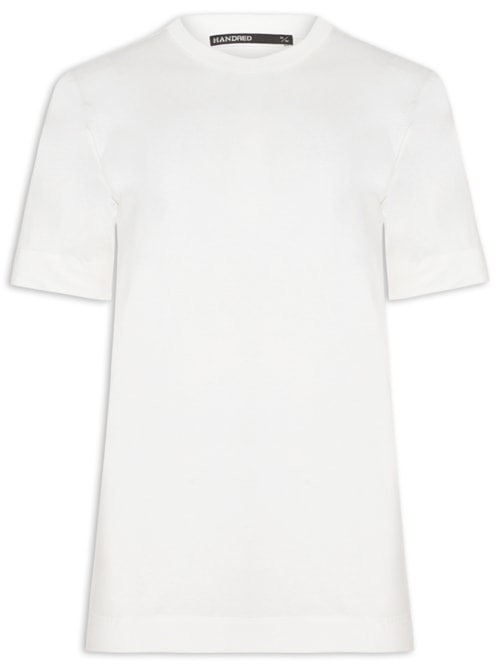 Camiseta Malha Manga Curta - Branco Camiseta Malha Manga Curta - Branco