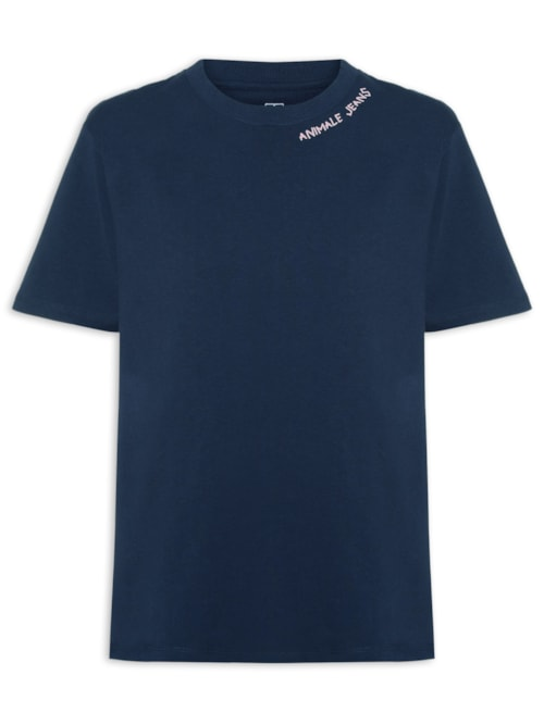 Camiseta Faminina Malha Easy Breeze - Azul Camiseta Faminina Malha Easy Breeze - Azul