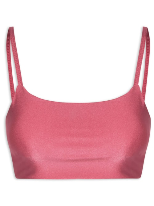 Top Alças Finas Basic Color - Rosa