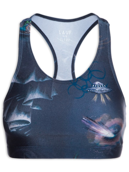 Top Nadador Basic Estampado Universo - Azul Top Nadador Basic Estampado Universo - Azul