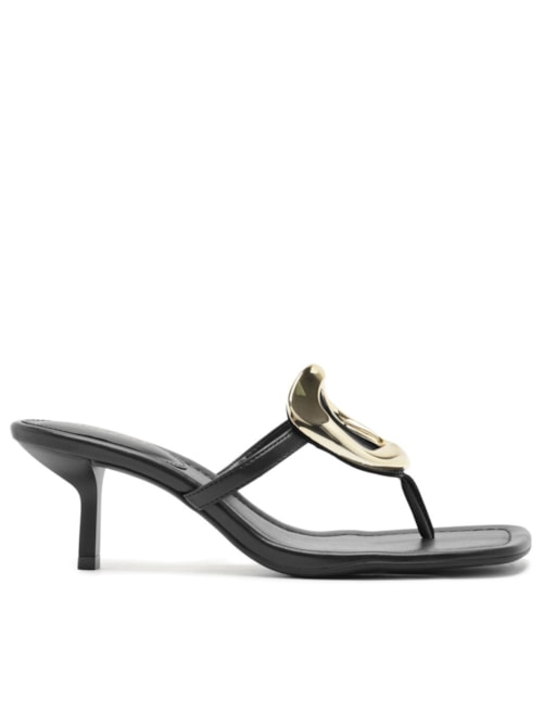 Sandália Feminina Salto Kitten - Preto Sandália Feminina Salto Kitten - Preto