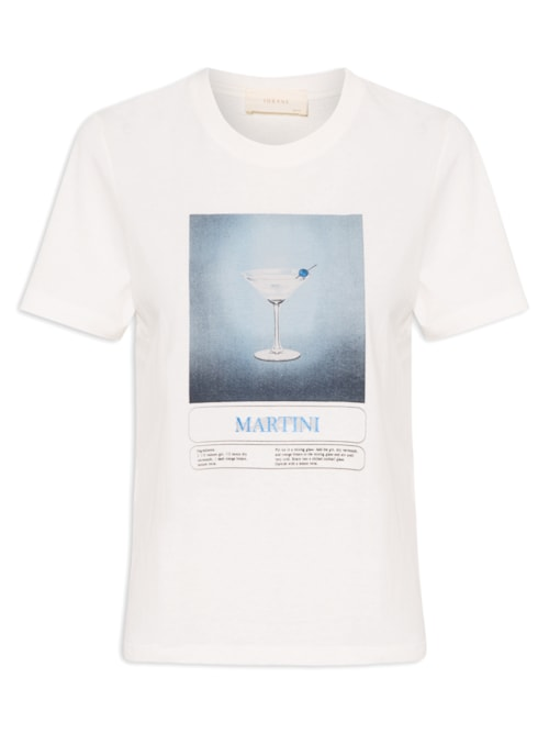 Camiseta Feminina Zaira - Off White Camiseta Feminina Zaira - Off White