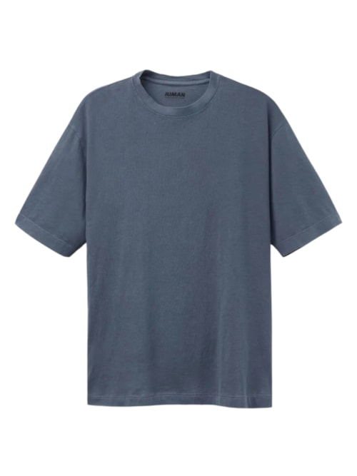 Camiseta Over Washed Collection - Azul Camiseta Over Washed Collection - Azul