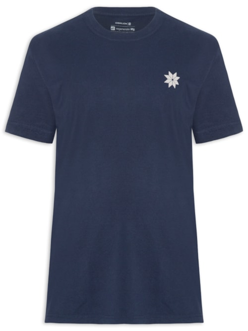 Camiseta Masculina Manga Curta Gola Careca Vintage Montains - Azul Camiseta Masculina Manga Curta Gola Careca Vintage Montains - Azul
