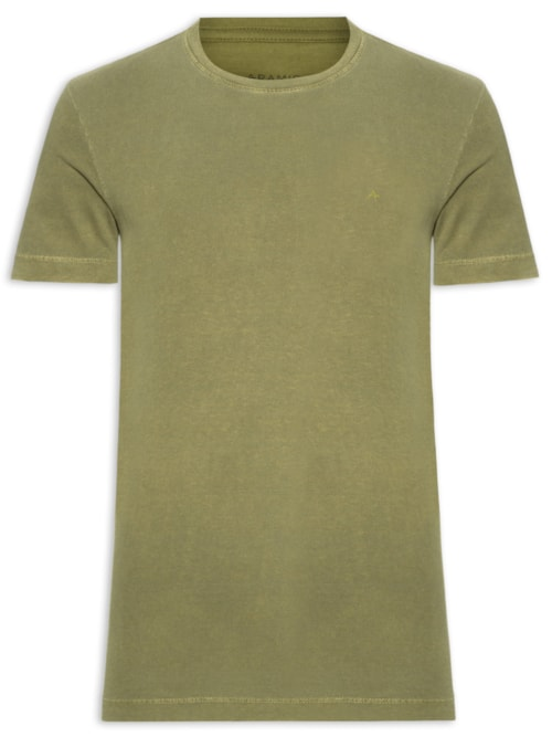 Camiseta Masculina Básica Gola Careca - Verde