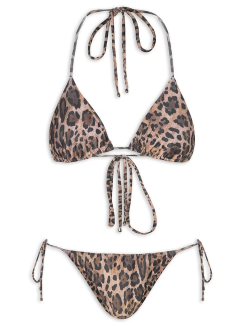 Conjunto Biquíni Cortininha - Animal Print Conjunto Biquíni Cortininha - Animal Print