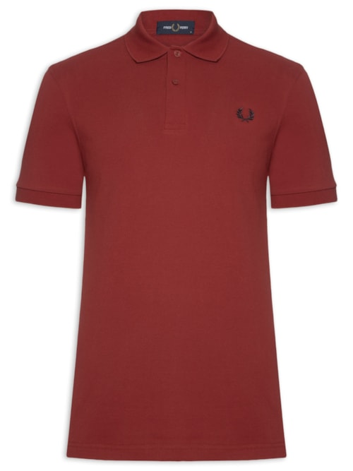 Polo Masculina Regular Fit Em Piquet de Algodão - Vermelho Polo Masculina Regular Fit Em Piquet de Algodão - Vermelho