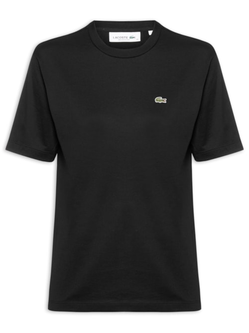 Camiseta Feminina Relaxed Fit Algodão Pima - Preto Camiseta Feminina Relaxed Fit Algodão Pima - Preto