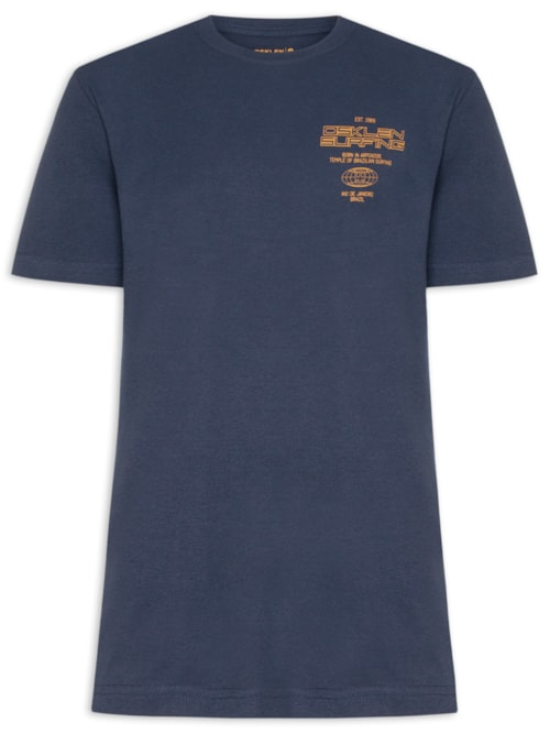 Camiseta Masculina Manga Curta Gola Careca Surginf Tag Over - Azul Camiseta Masculina Manga Curta Gola Careca Surginf Tag Over - Azul
