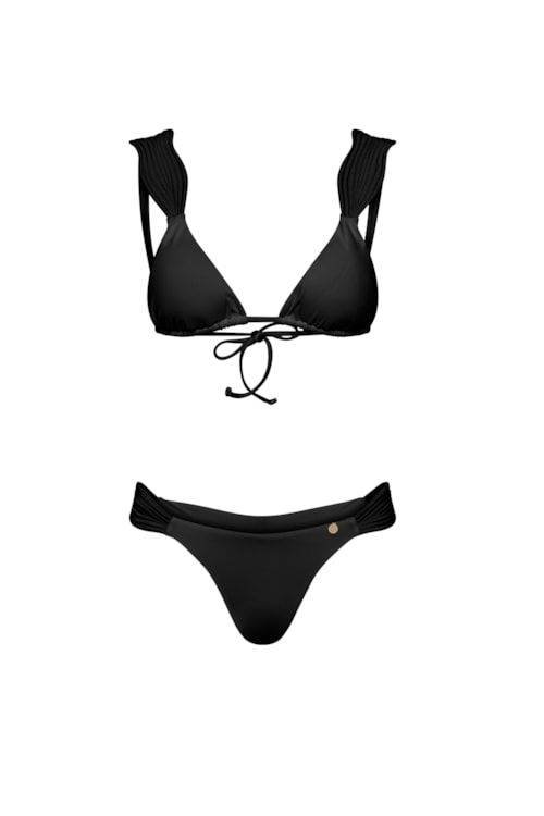 Top triângulo mirella preto Top triângulo mirella preto