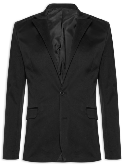 Blazer Masculino Essentials Extreme Slim - Preto