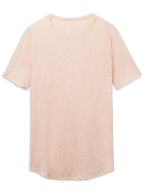 Blusa De Manga Curta Em Linho The Pure Linen - Rosa Blusa De Manga Curta Em Linho The Pure Linen - Rosa