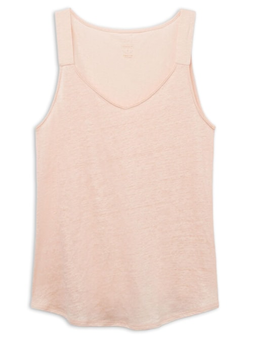 Regata Em Linho The Pure Linen - Rosa Regata Em Linho The Pure Linen - Rosa