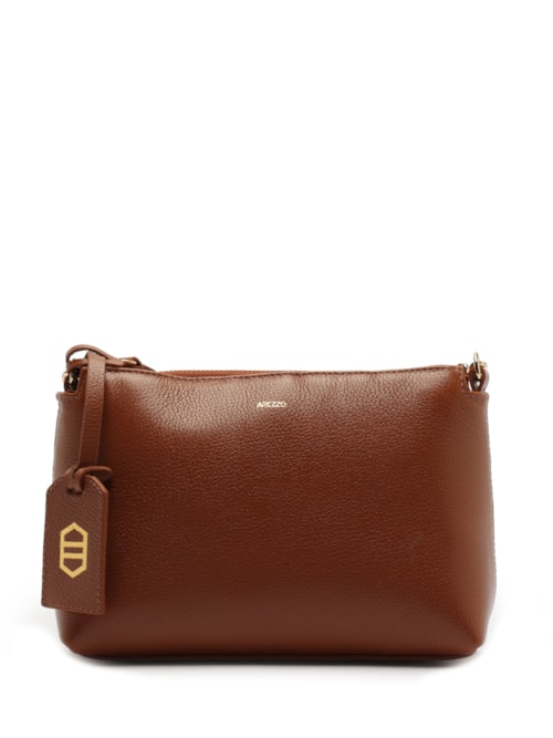 Bolsa Feminina Tiracolo Pequena Couro - Marrom Bolsa Feminina Tiracolo Pequena Couro - Marrom