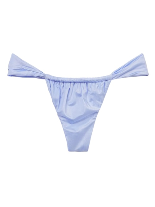 Calcinha De Biquíni Brasileira Shiny Satin - Azul Calcinha De Biquíni Brasileira Shiny Satin - Azul