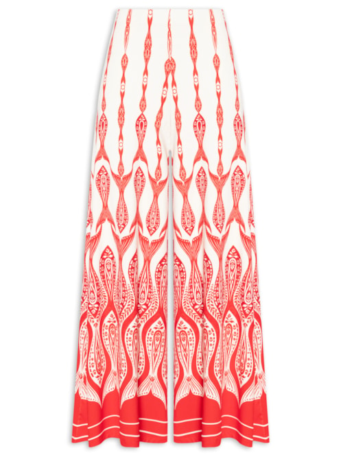 Calça Feminina Peixe Correnteza - Vermelho