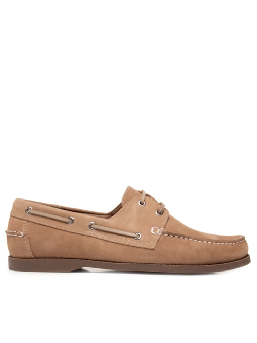 Sapato Masculino Dockside Náutico Suede - Bege Sapato Masculino Dockside Náutico Suede - Bege