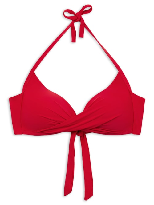 Parte De Cima De Biquíni Triângulo Indonésia - Vermelho Parte De Cima De Biquíni Triângulo Indonésia - Vermelho