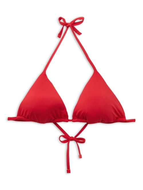 Parte De Cima De Biquíni Cortininha Indonésia - Vermelho Parte De Cima De Biquíni Cortininha Indonésia - Vermelho