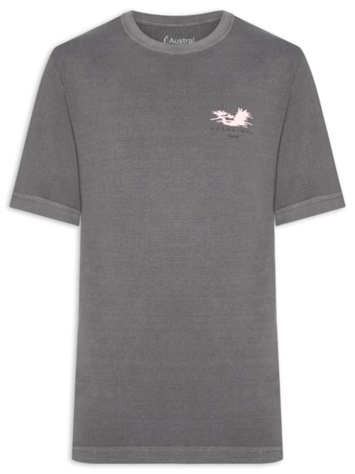 Camiseta Masculina Oversized Ruber - Cinza Camiseta Masculina Oversized Ruber - Cinza