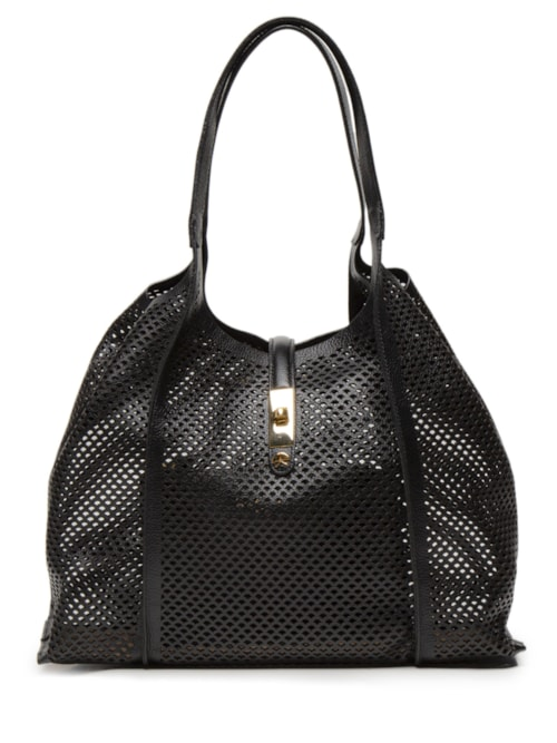 Bolsa Feminina Grande Couro Panamá - Preto