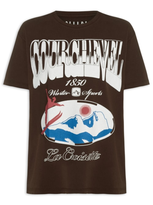 Camiseta Feminina Courchevel - Marrom Camiseta Feminina Courchevel - Marrom