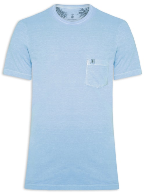 Camiseta Masculina Stoned Bolso - Azul Camiseta Masculina Stoned Bolso - Azul