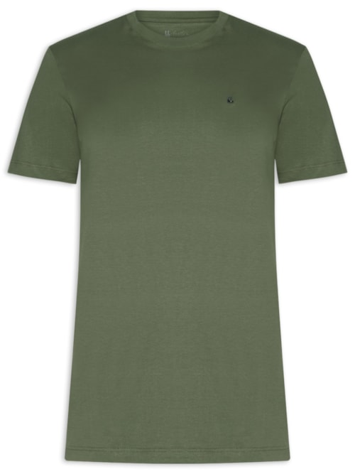 Camiseta Masculina Manga Curta Gola Careca M/M Logo - Verde Camiseta Masculina Manga Curta Gola Careca M/M Logo - Verde