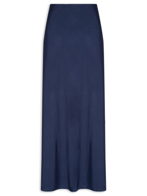 Saia Feminina Longa Evasê - Azul Saia Feminina Longa Evasê - Azul