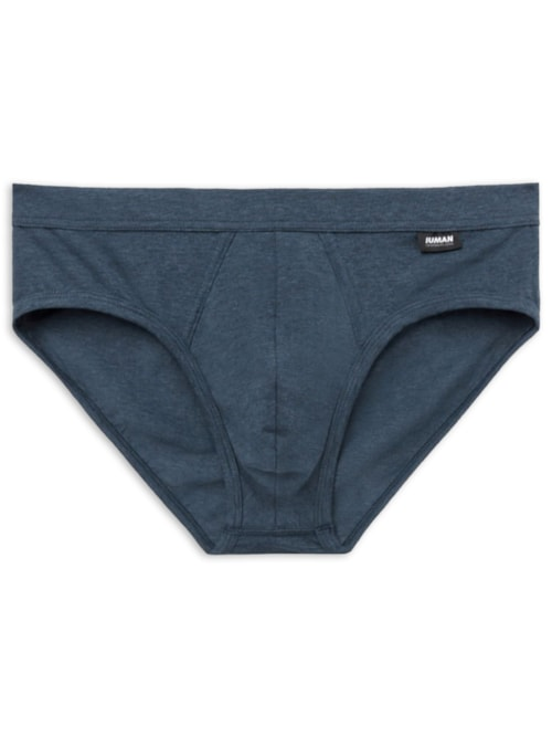 Cueca Slip "a Indestrutível" Em Algodão Supima - Azul