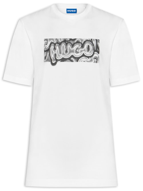 Camiseta Masculina Manga Curta Gola Careca Nedirix - Branco Camiseta Masculina Manga Curta Gola Careca Nedirix - Branco
