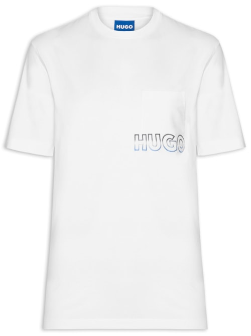 Camiseta Masculina Manga Curta Gola Careca Nogoste - Branco