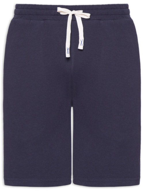 Bermuda Masculina Moletom - Azul