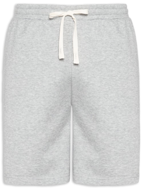 Bermuda Masculina Moletom - Cinza
