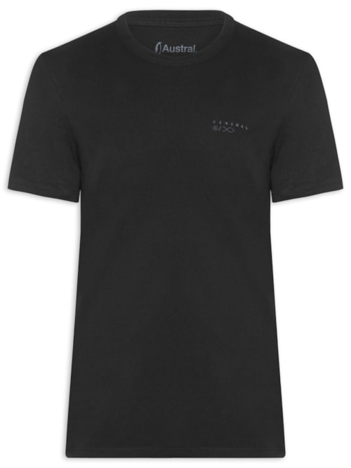 Camiseta Masculina Renewal - Preto Camiseta Masculina Renewal - Preto