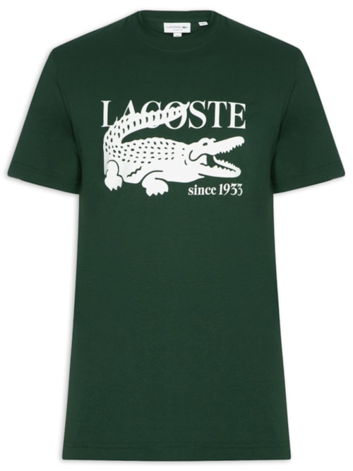 Camiseta Masculina Classic Fit Big Croco - Verde Camiseta Masculina Classic Fit Big Croco - Verde