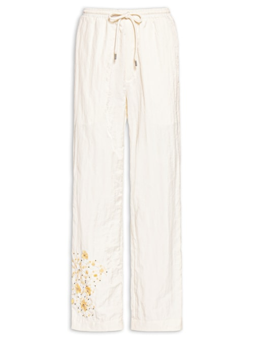 Calça Unissex Bordada Haenyeo - Amarelo