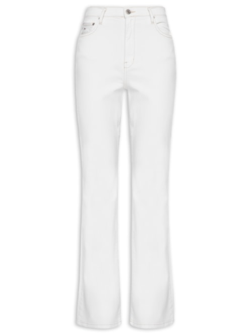 Calça Feminina Sylvia High Flr - Branco Calça Feminina Sylvia High Flr - Branco