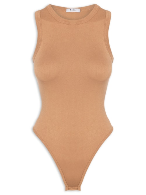 Body Feminino Poliamida - Marrom