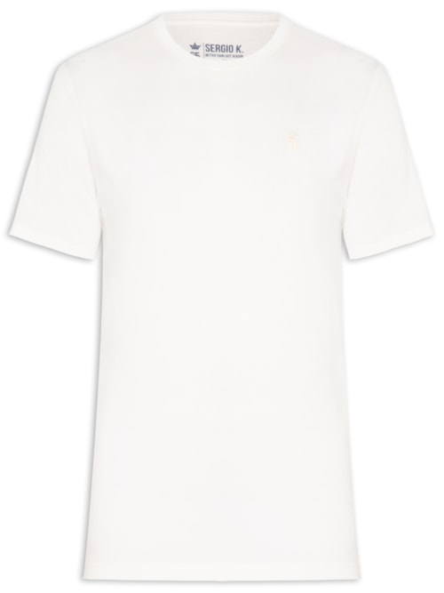 Camiseta Masculina Estampada Paradise Escape - Branco Camiseta Masculina Estampada Paradise Escape - Branco
