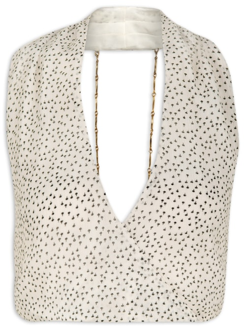 Blusa Feminina Tay Detalhe - Branco Blusa Feminina Tay Detalhe - Branco