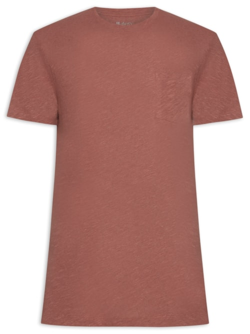 Camiseta Masculina Manga Curta Light Linen - Vermelho Camiseta Masculina Manga Curta Light Linen - Vermelho