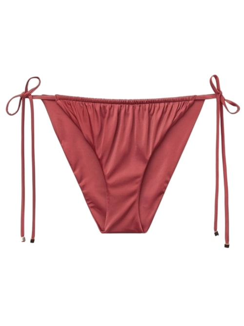 Calcinha De Biquíni Shiny Satin - Laranja Calcinha De Biquíni Shiny Satin - Laranja